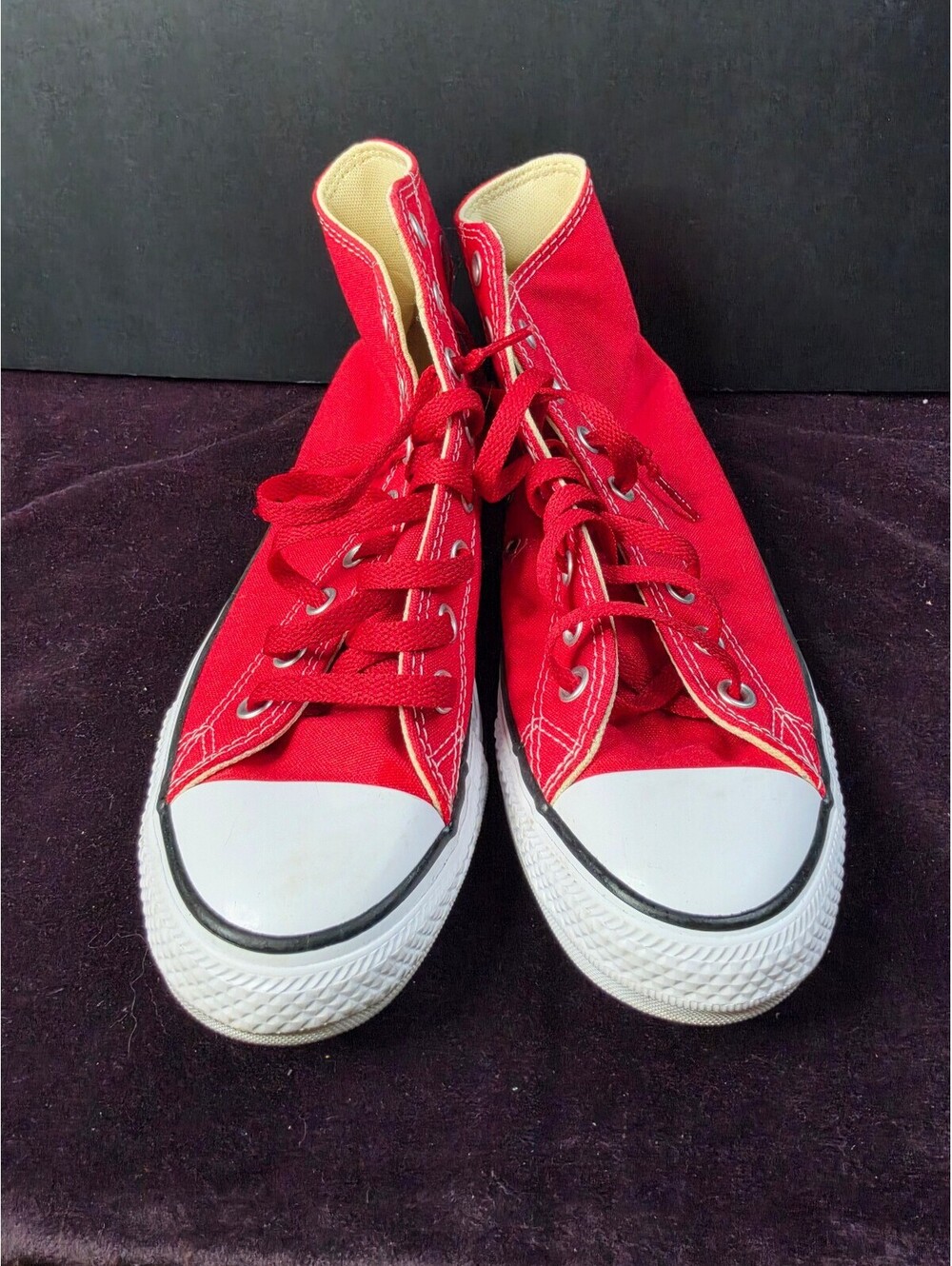 Converse Chuck Taylor All Star Red High Top Sneakers Size 8 US